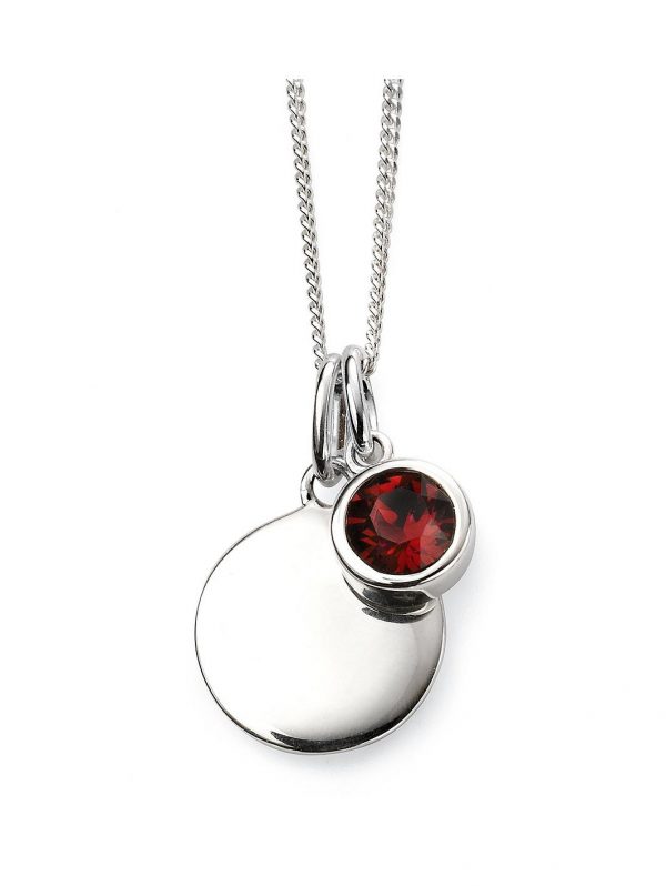 selling swarovski birthstone silver engravable pendant necklace 5ef9bf83820b9
