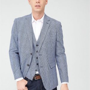 selling tailored jardins jacket blue check 5efb3563ac1e0