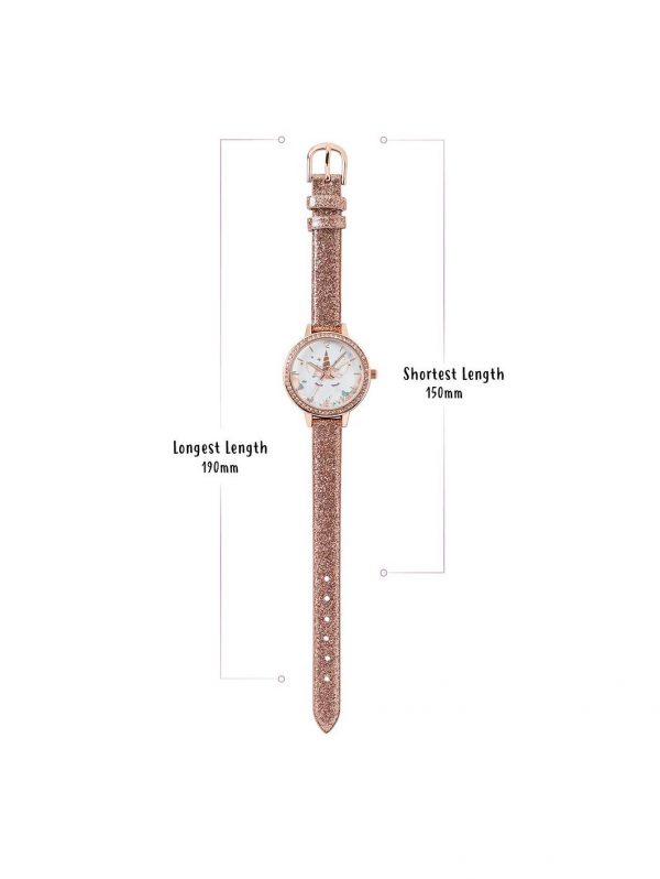 selling tikkers unicorn dial nude glitter strap kids watch 5efae3576426d