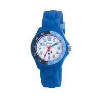 selling tikkers white and blue football print time dial blue silicone strap kids watch 5efae25f0d2b2