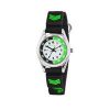 selling tikkers white black and green time teller dial black fabris velco strap kids watch 5efae2850559b