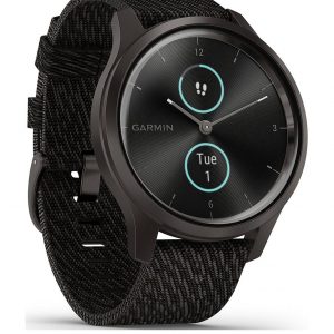 selling vivomove style hybrid smartwatch black pepper nylon with slate hardware 5efae171ae753