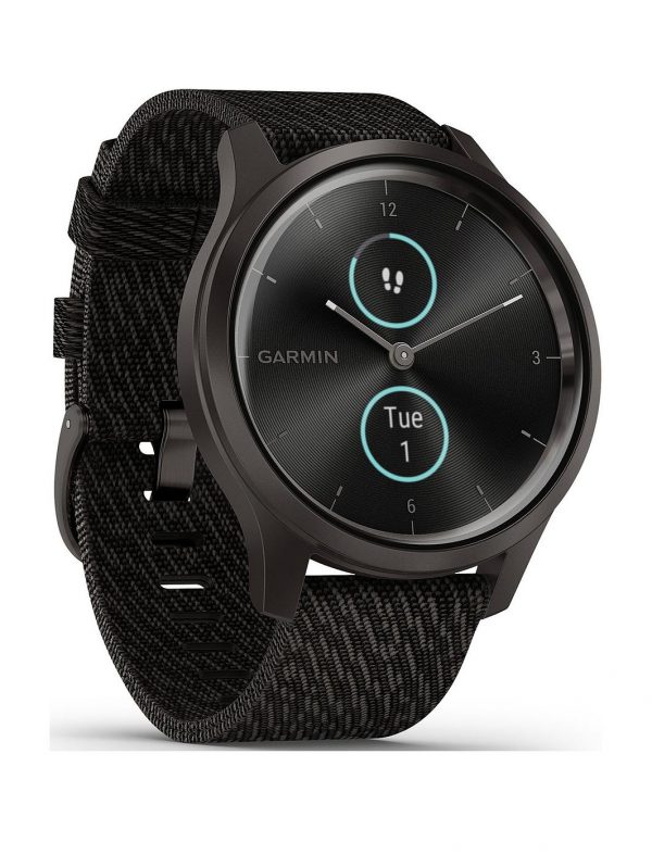 selling vivomove style hybrid smartwatch black pepper nylon with slate hardware 5efae171ae753
