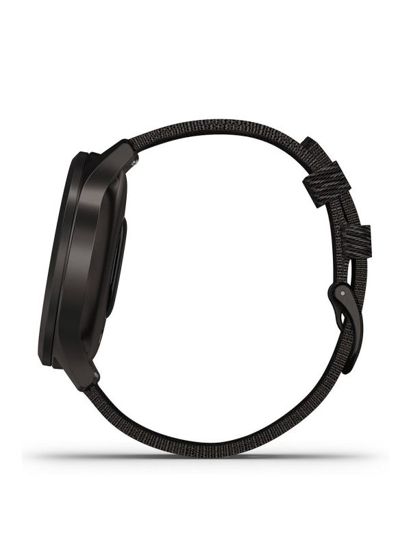 selling vivomove style hybrid smartwatch black pepper nylon with slate hardware 5efae1730882c