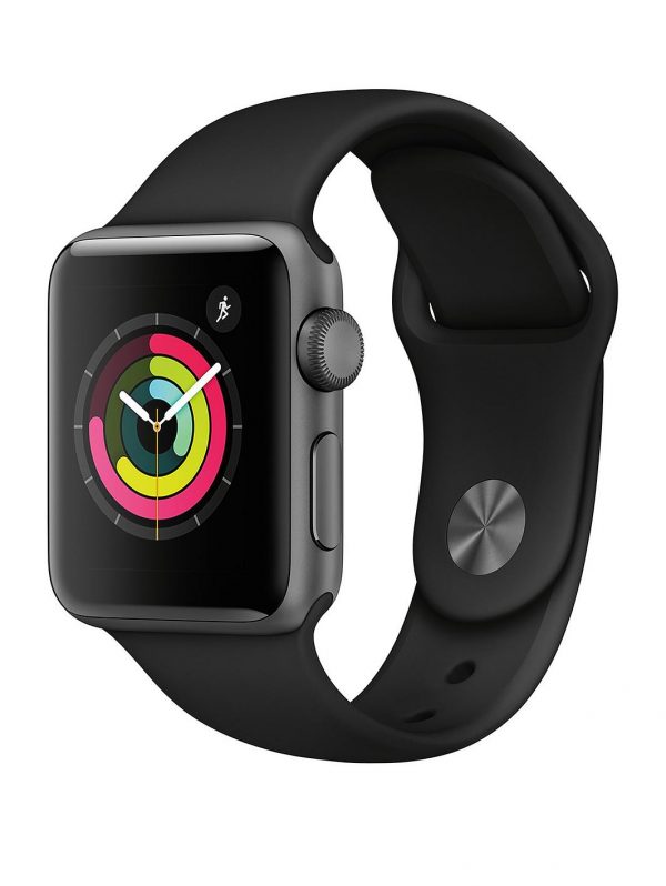 selling watch series 3 2018 gps 38mm space grey aluminium case with black sport band 5efae1cd9fd3b