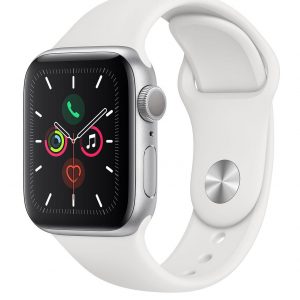 selling watch series 5 gps 40mm silver aluminium case with white sport band 5efae1eda8487
