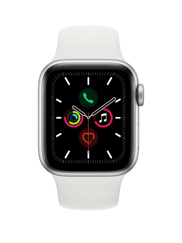 selling watch series 5 gps 40mm silver aluminium case with white sport band 5efae1ee5c741