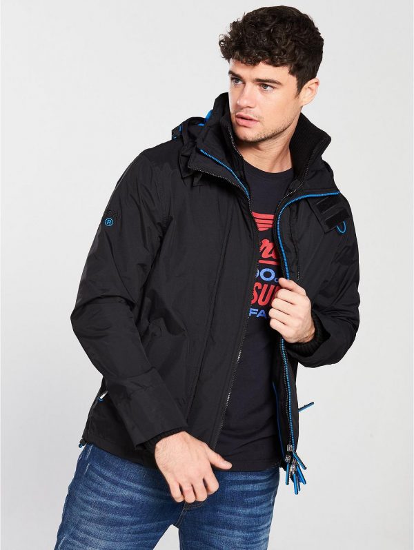 selling zip front windcheater jacket black 5efb2f3deab9f