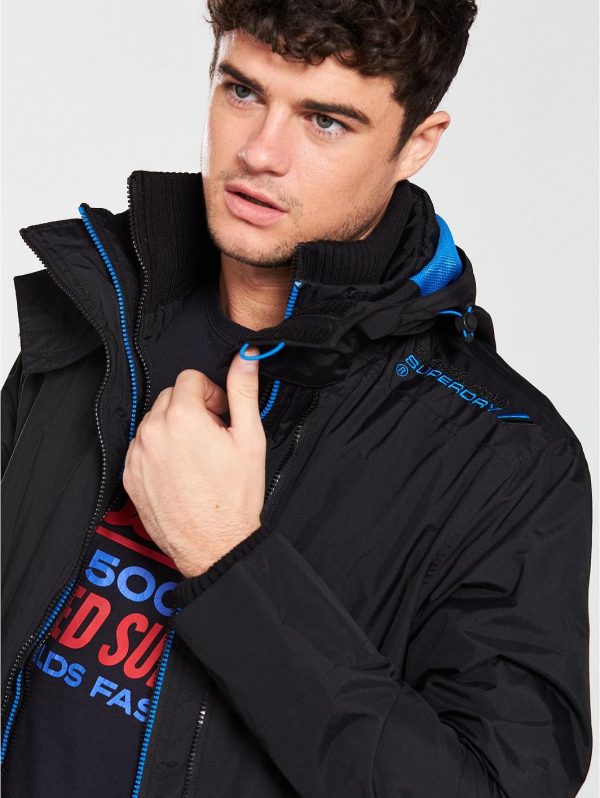 selling zip front windcheater jacket black 5efb2f40e8abf
