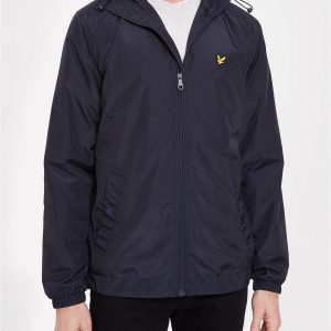 selling zip through hooded jacket navy 5efb34340b1df