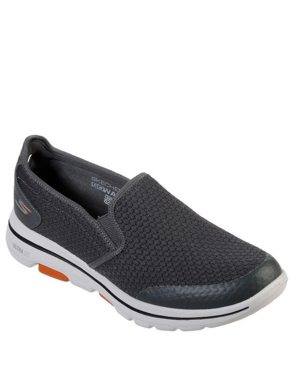 shoe special sale gowalk 5 slip on trainers charcoal 5ef732cadc45b