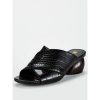 special sale basha feature heel cross strap mules black 5ef73447e5a1c