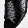 special sale basha feature heel cross strap mules black 5ef73450bf838