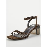 special sale blix perspex heel square toe sandal 5ef7341f39707