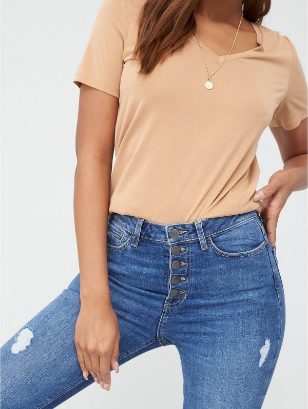 special sale ella high waist button fly skinny jean mid wash 5ef9bedb1540d