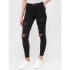 special sale ella high waist open rips skinny jean black 5ef9beb146bbb
