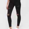 special sale ella high waist open rips skinny jean black 5ef9beb316331