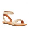 special sale ethena flat sandal gold 5ef739fd8f99b