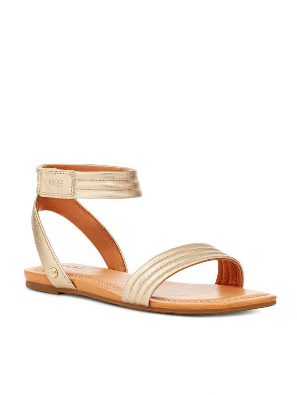 special sale ethena flat sandal gold 5ef739fd8f99b