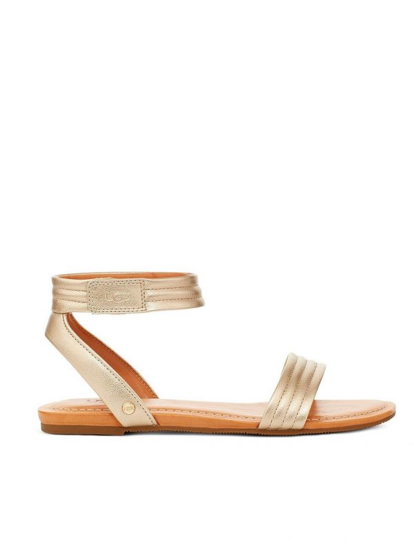 special sale ethena flat sandal gold 5ef739feb9c44