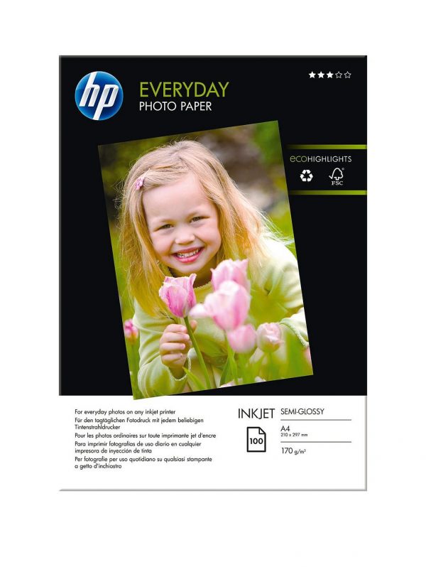 special sale everyday glossy photo paper 100 sheet a4 210 x 297 mm q2510a 5ef87707a388c