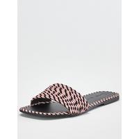 special sale harri wide fit raffia slider black 5efb28ee5886d