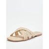 special sale harris raffia flat slider natural 5ef734859ff91
