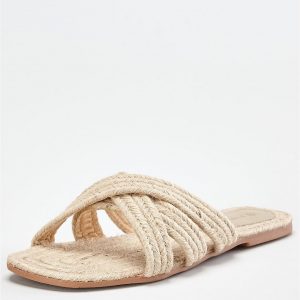 special sale harris raffia flat slider natural 5ef73489a902b