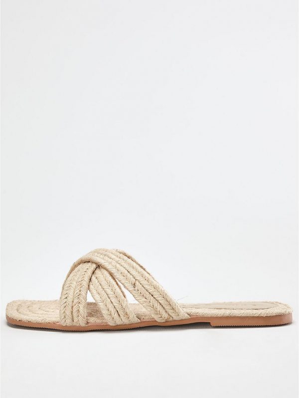 special sale harris raffia flat slider natural 5ef7348ac3bed