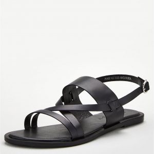 special sale hero wide fit leather strappy sandal black 5ef738372acfd