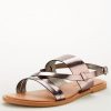 special sale hero wide fit leather strappy sandal pewter 5ef73964c5027