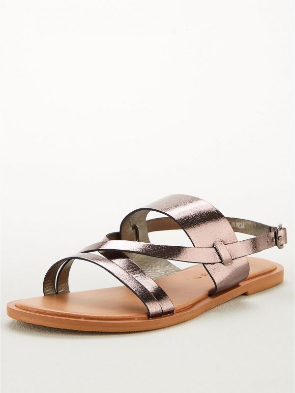 special sale hero wide fit leather strappy sandal pewter 5ef73964c5027