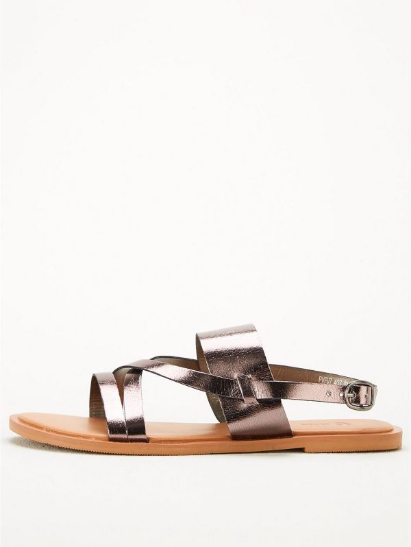special sale hero wide fit leather strappy sandal pewter 5ef739675a79a