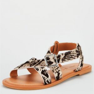 special sale humbug leather strappy sandals snake 5ef735b0a2f75