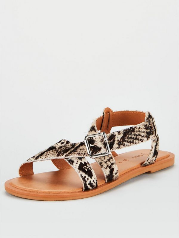 special sale humbug leather strappy sandals snake 5ef735b0a2f75