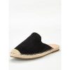 special sale maeve backless flat espadrille black 5ef73576c122f