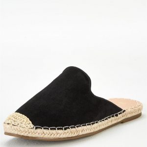 special sale maeve backless flat espadrille black 5ef73583bd88c
