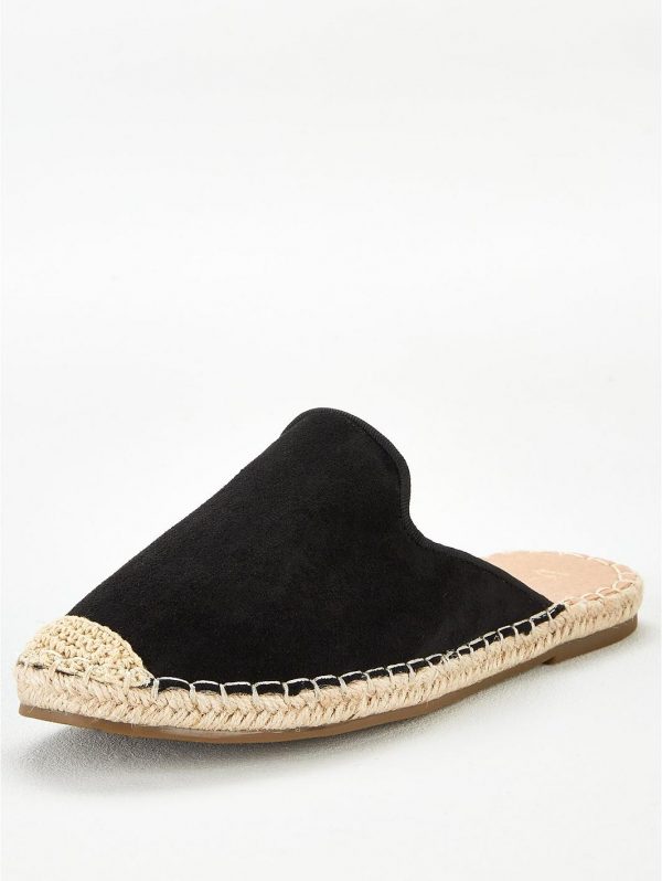 special sale maeve backless flat espadrille black 5ef73583bd88c