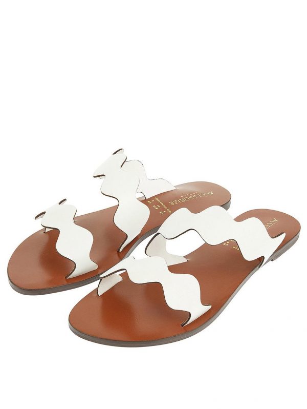 special sale scallop strap sandal white 5efb293880aa8