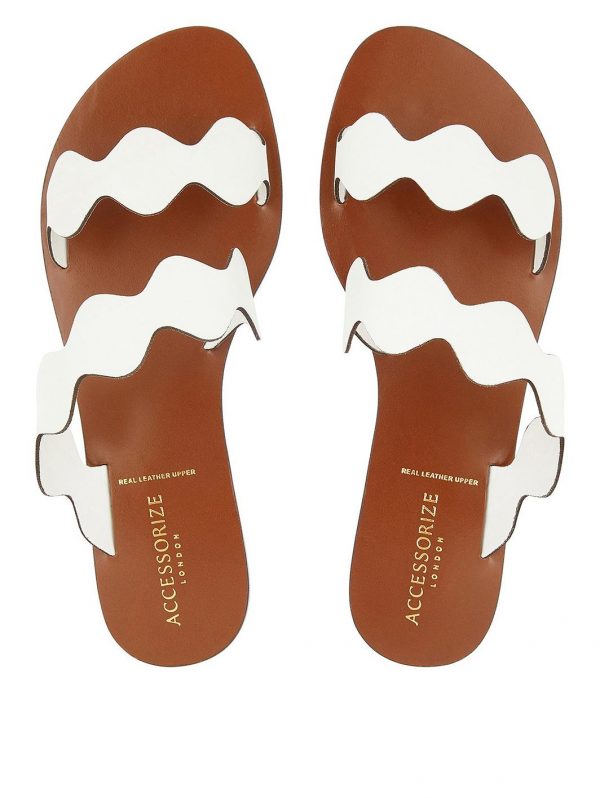 special sale scallop strap sandal white 5efb293a17e2e