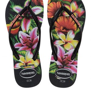 special sale slim floral flip flop sandals black 5ef736a77f76f