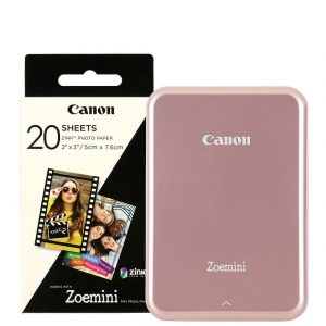 special sale zoemini slim body pocket sized photo printer with optional 30 or 60 prints rose gold 5ef877c04ed42