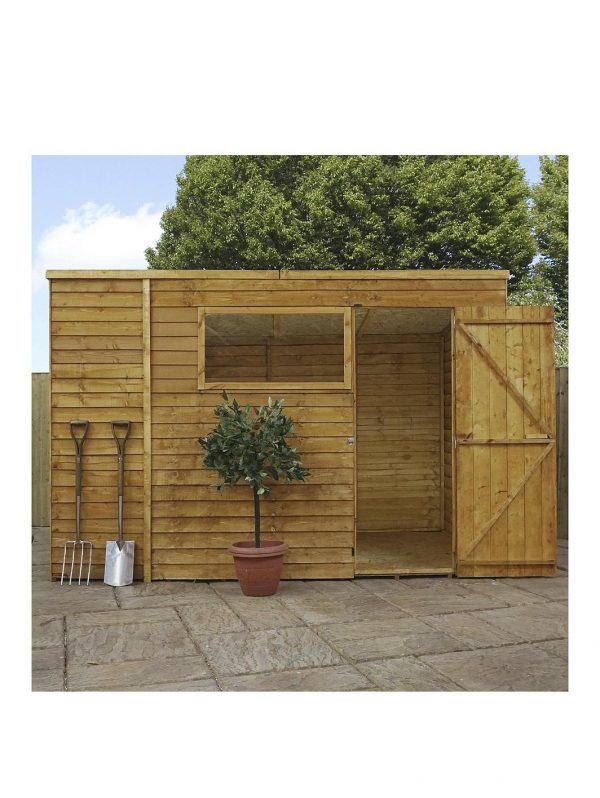 buy 10 x 6ft overlap pent shed 5f1bc6e74db79