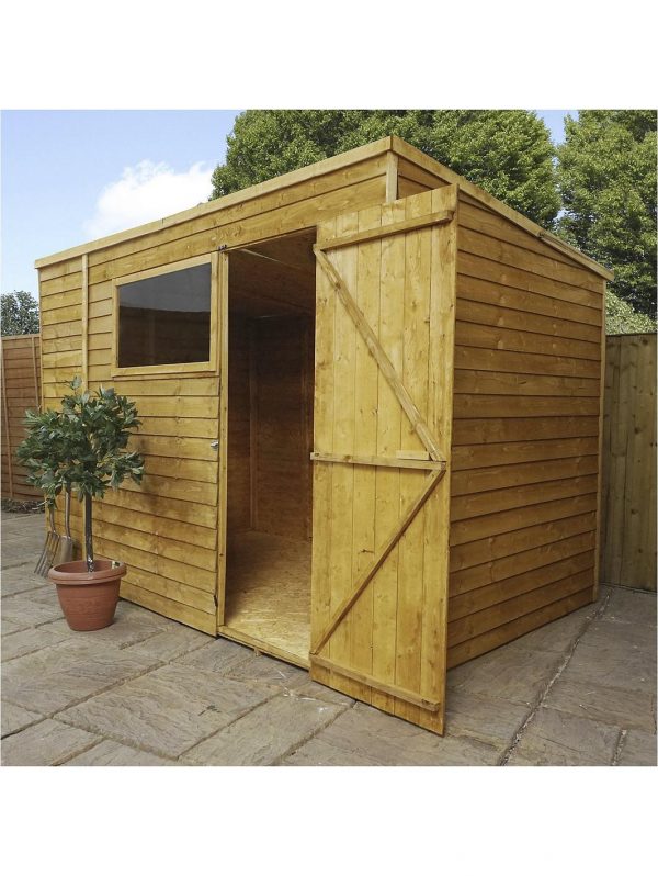 buy 10 x 6ft overlap pent shed 5f1bc6e856b5b