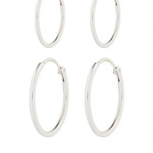 buy 2x mini plain hoop set silver 5f1c609ccebd5