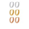 buy 3x sparkle huggie hoops metallic 5f1c605178df5