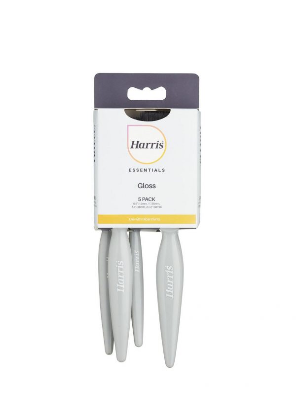buy 5 pack essential gloss paintbrushes 5f19299e93316