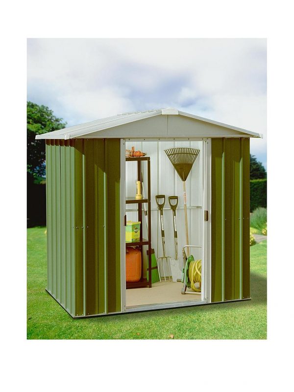 buy 6 1 x 6 1 ft apex roof metal garden shed 5f210cbb07ec8