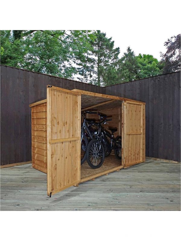 buy 6 x 4ft overlap pent roof bike store 5f1fbbcac8b14