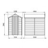 buy 64 value dip treated overlap windowless apex shed 5f19253e41f44
